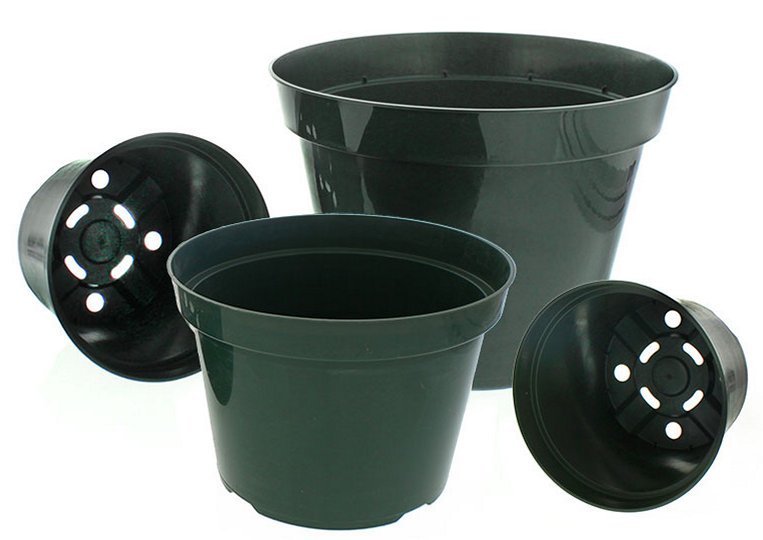 plant plastic pots Green Plastic Pots